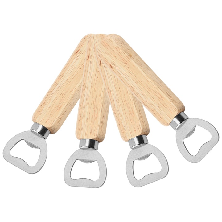 Mágneses üvegnyitó fa nyéllel, kompakt kialakítás, AMRINUGL