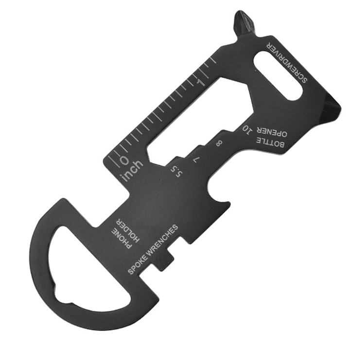 Többfunkciós rozsdamentes acél kütyü, ultra hordozható kialakítás, 8 eszköz, mindennapi használatra