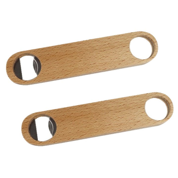 Jormftte konzervnyitó bükkfából, rozsdamentes acél maggal, kompakt, könnyen hordozható