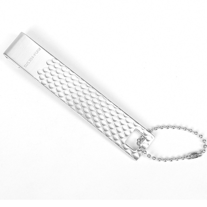 Ascutitor portabil de cutite AMRINUGL, retractabil, granulatie grosiera, design ergonomic, otel inoxidabil, compact