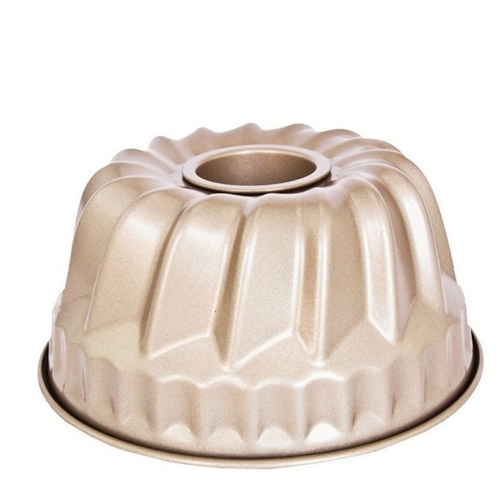 Tava mini Bundt, 4 inch, tapadásmentes, pezsgő arany