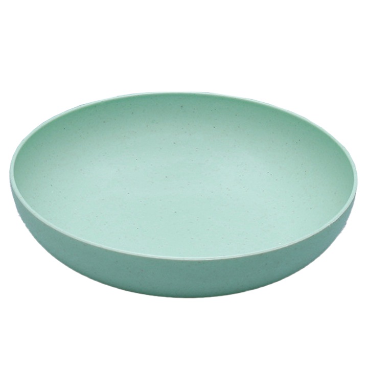 Jormftte tányér, ciánkék, 14.5x14.5x3cm, búzaszalmából és PP-ből, 1 darabos készlet