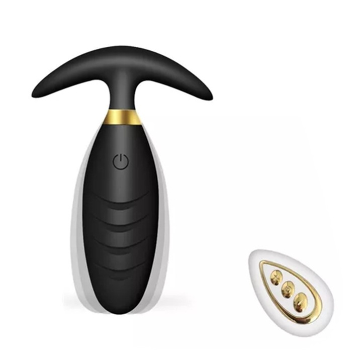 Vibrátor távirányítóval, XYXANMO, 10 rezgésmód, vízálló, 10cmx3cm, fekete