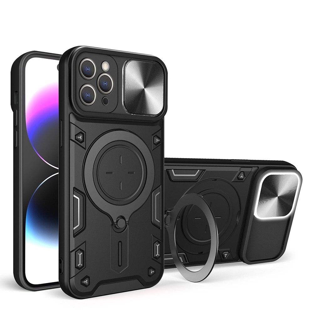 Husa pentru iPhone 12 Pro Max cu protectie camera, Accesorio CamGuard Pro, Negru