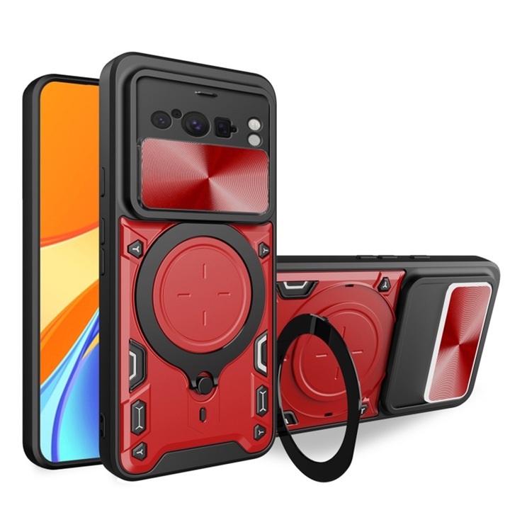 Google Pixel 8 Pro tok – Techsuit CamGuard Pro – piros