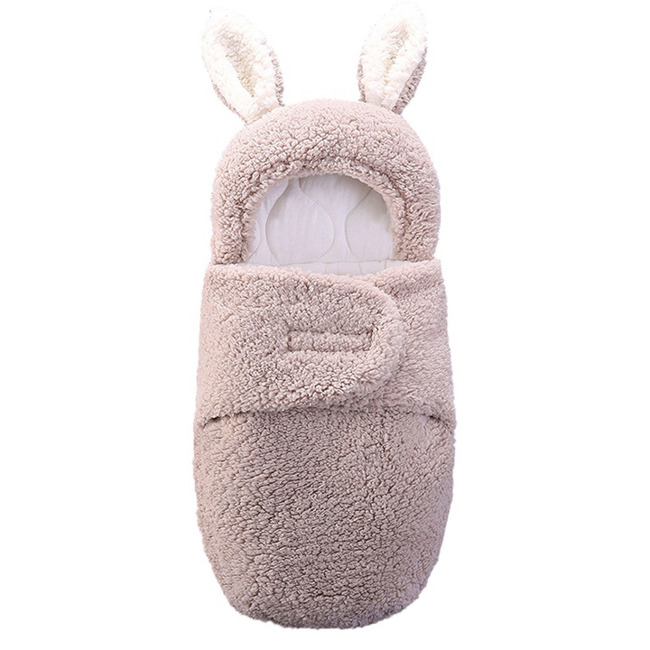 Újszülött takaró, állítható, érzékeny bőrre, szürke bézs