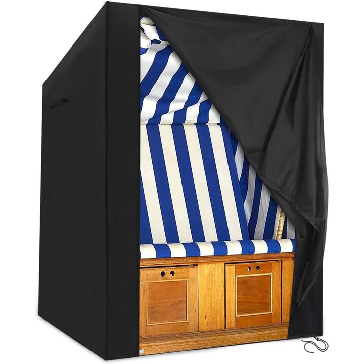 Husa de leagan pentru exterior, Enforose, impermeabila, rezistenta la UV, design respirabil, 135x105x175/140cm
