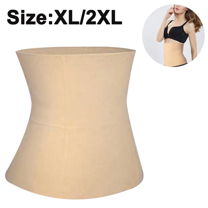 Centura modelatoare postpartum, elastica, tonul pielii, XL/XXL