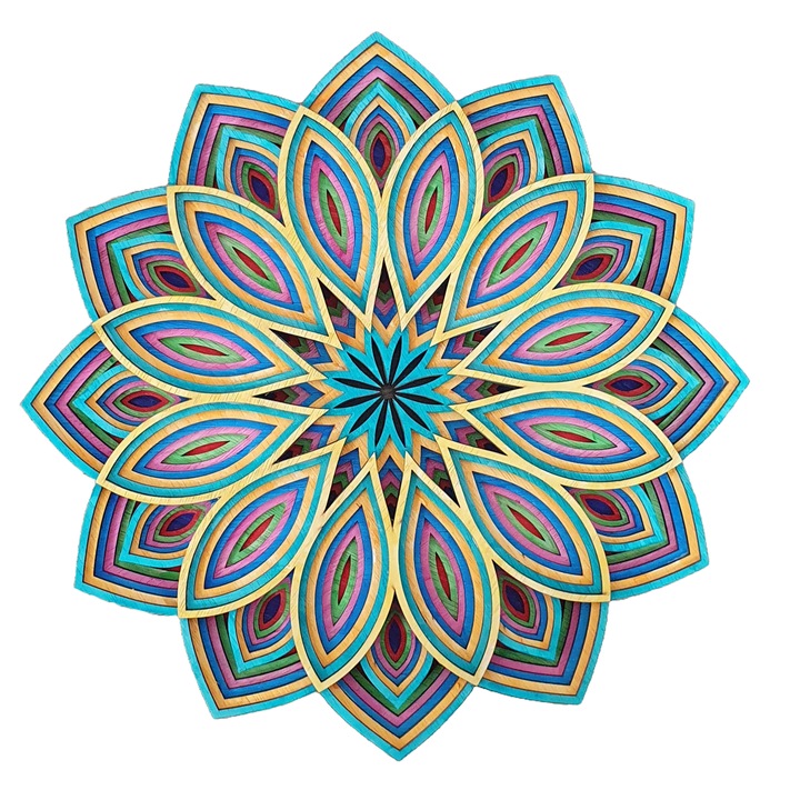 Tablou Mandala multistrat pictat manual