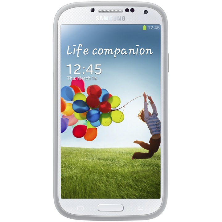 Протектор Samsung Cover+ за Galaxy S4 I9500/I9505, Бял