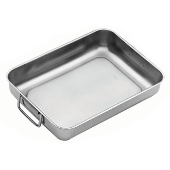 Tava cuptor inox Star, Inoxriv, dimensiuni 40 x 32 x 4,5 cm Tava cuptor inox Star, Inoxriv, dimensiuni 40 x 32 x 4,5 cm