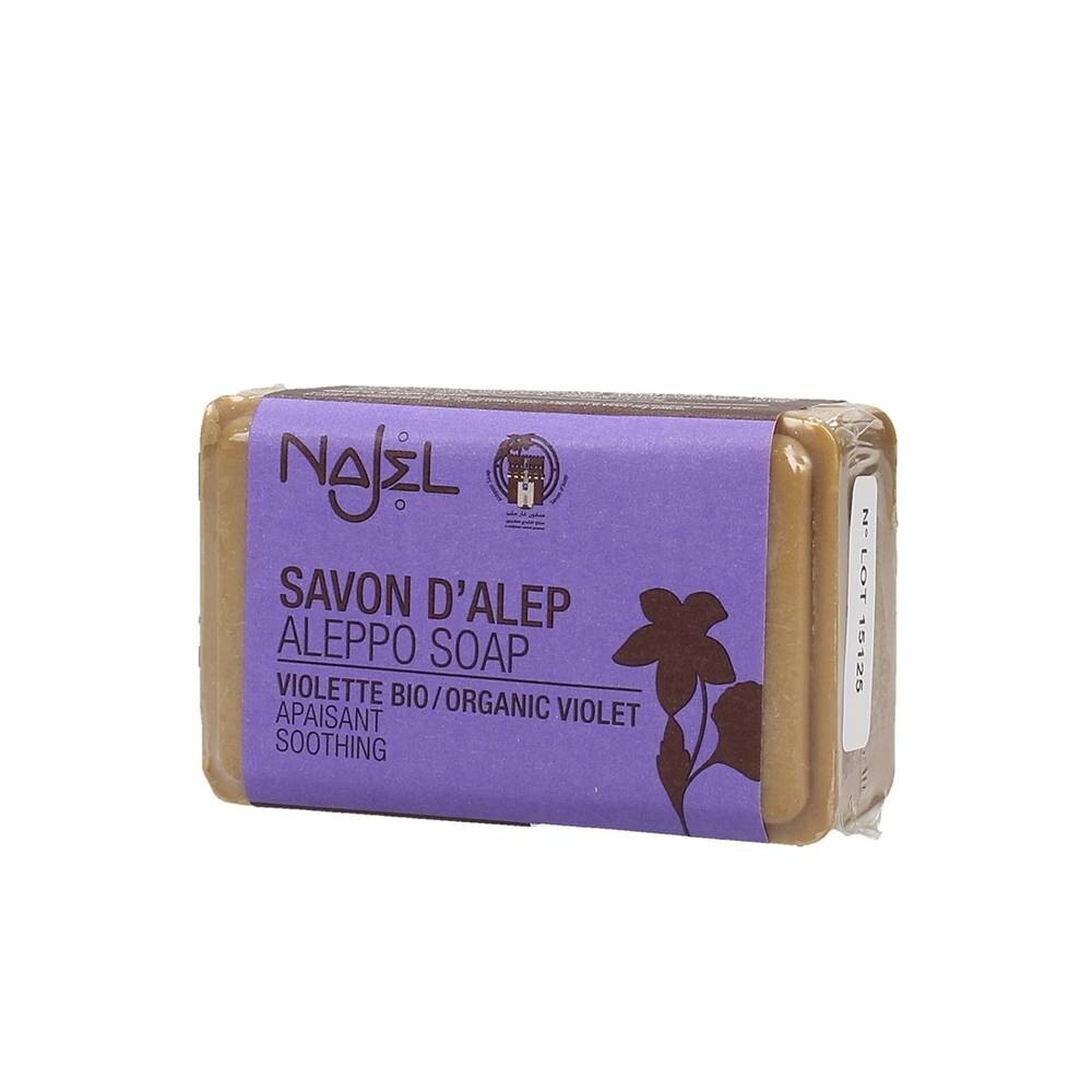 Sapun de Alep Najel cu violete bio, Najel, 100g