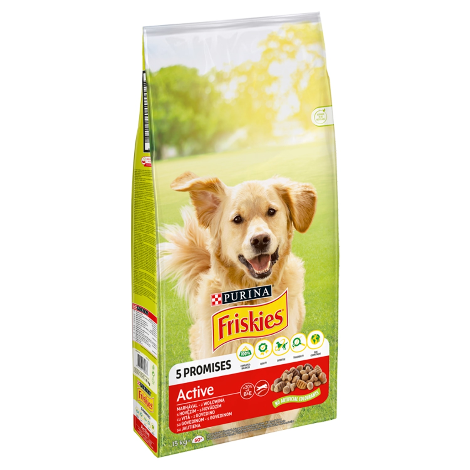 Friskies Active Száraz Kutyaeledel, Marhahús, 15 Kg - EMAG.hu