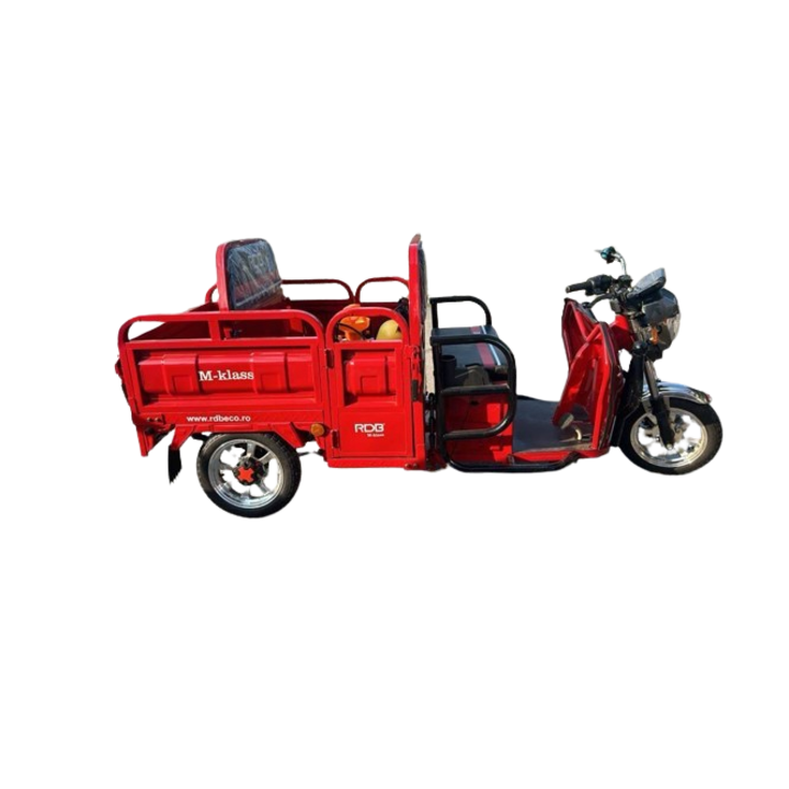 Triciclu electric RDB L-Klass 2 fara permis, Certificat EEC, 1600W, 25 km/h, Rosu
