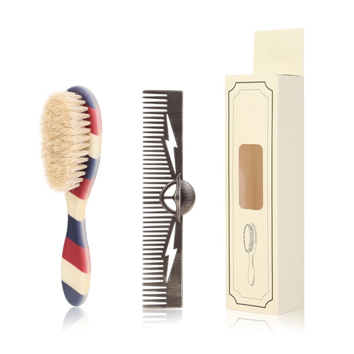 Set perie si pieptene profesional, reduce electricitatea statica, protejeaza parul