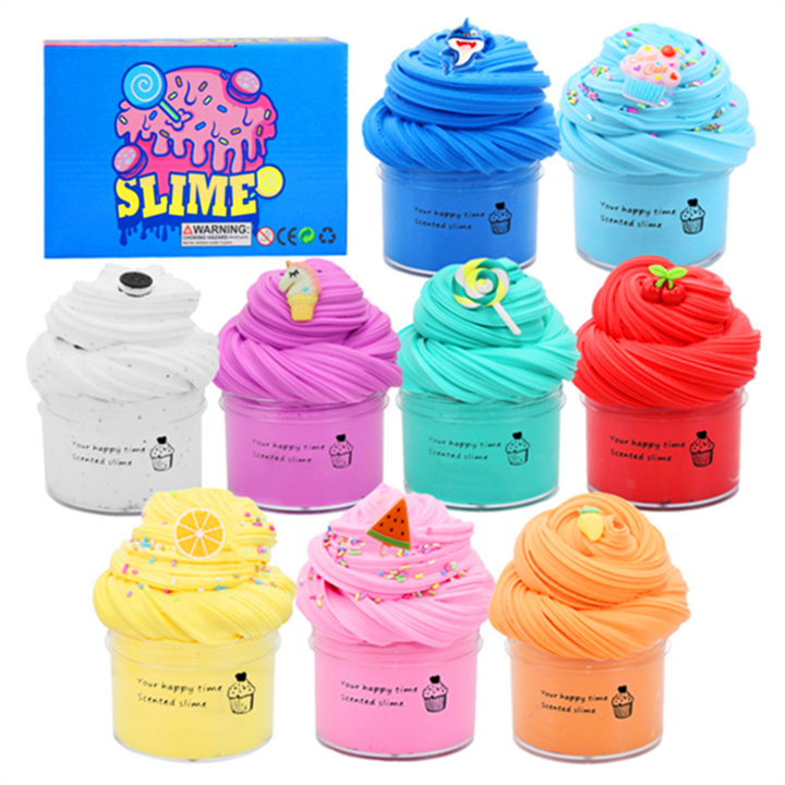 Slime Fluffy Floam készlet, többszínű, 60 ml, 19,7x13x6 cm, fiúknak