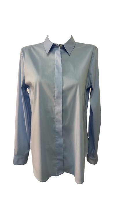 Női ing hosszú ujjal, Marco Giovannelli, pamut/elasztán, kék, M