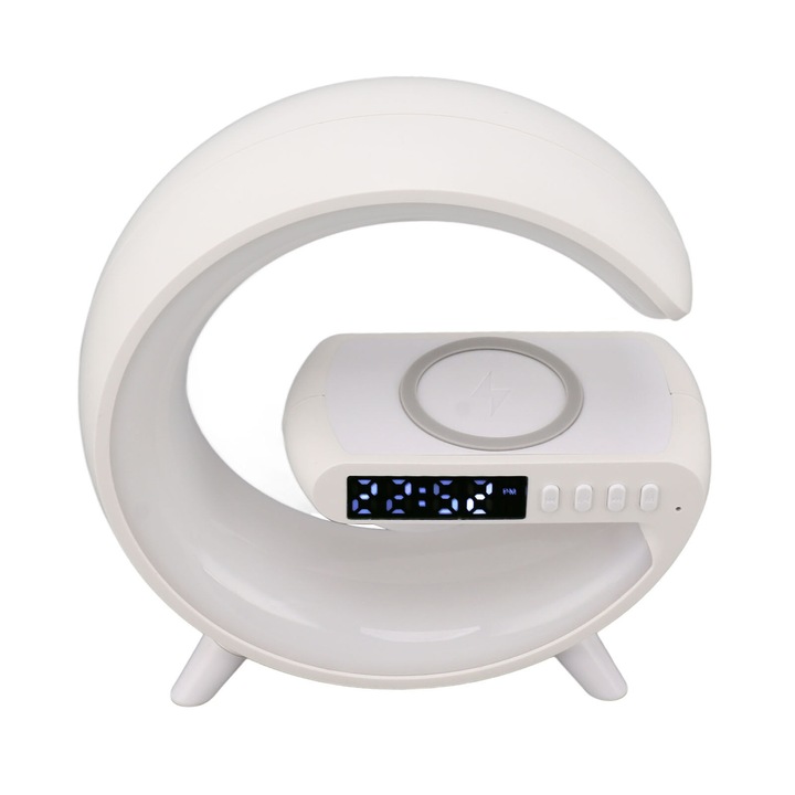 Lampa mini rgb cu wireless alb