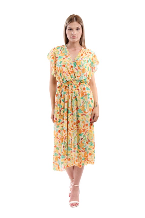Rochie dama 2372, Galben/Portocaliu