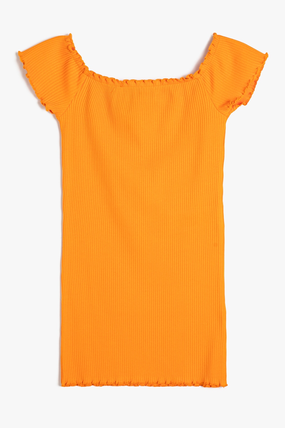 KOTON, Rochie dreapta striata, Portocaliu, 146-152 CM