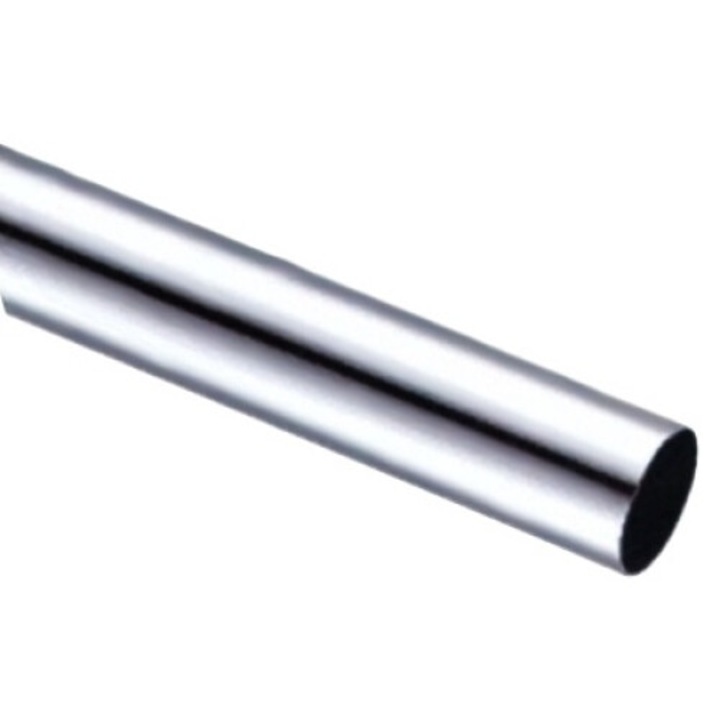 Teava inox diametrul exterior 19mm lungimea de 2000mm, destinata in fixarea panourilor de sticla la dus