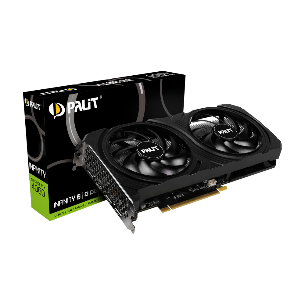 Placa video PALIT GeForce RTX 4060 Infinity 2 8GB GDDR6 128-bit