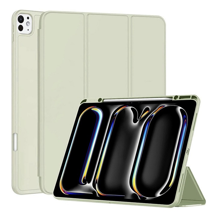 Калъф за iPad Pro 13 (2024) - Techsuit Flex Trifold - Matcha Green