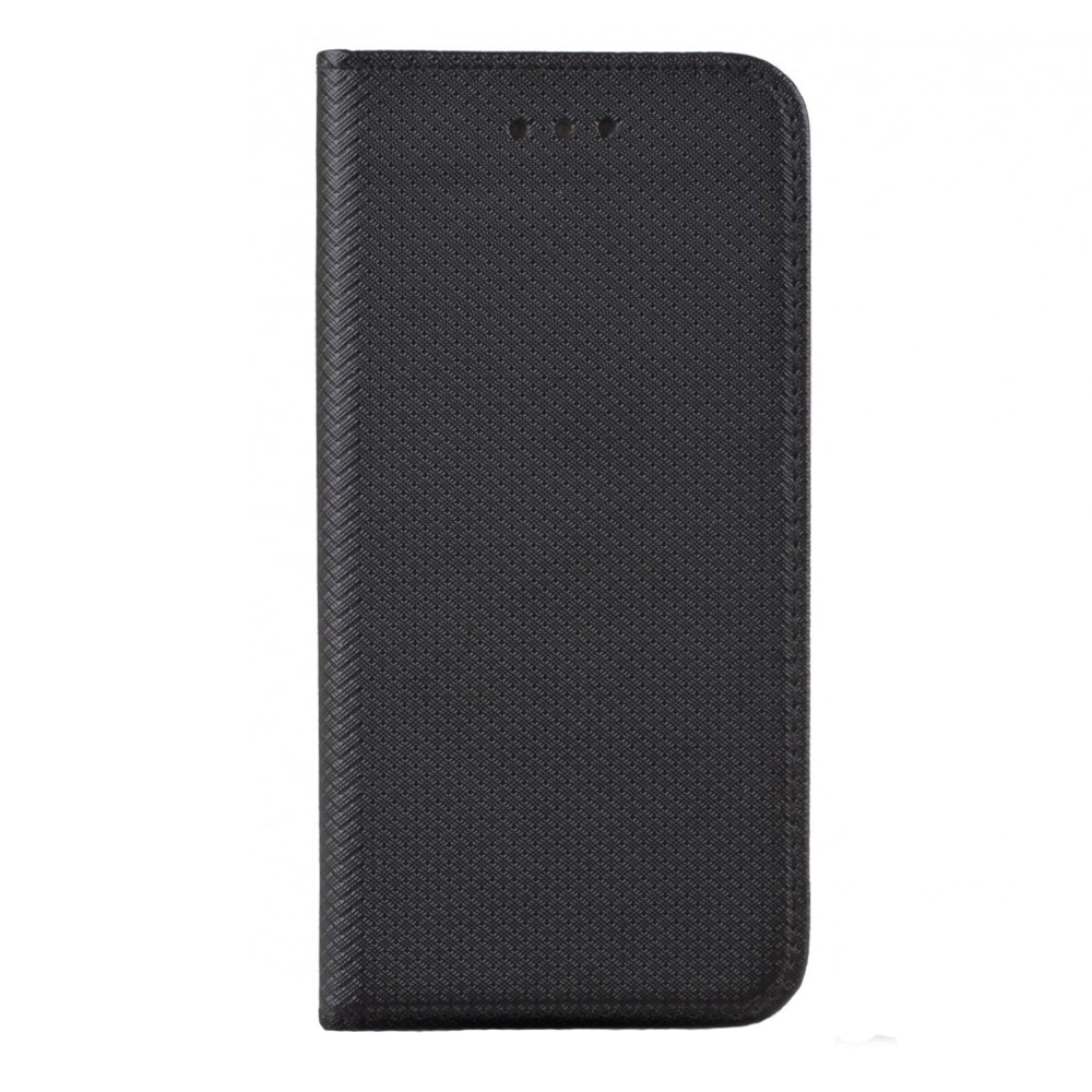 Husa tip carte compatibila cu Xiaomi Redmi Note 14 5G, G-Tech Flip Book, inchidere magnetica, buzunar card, premium stand, Negru