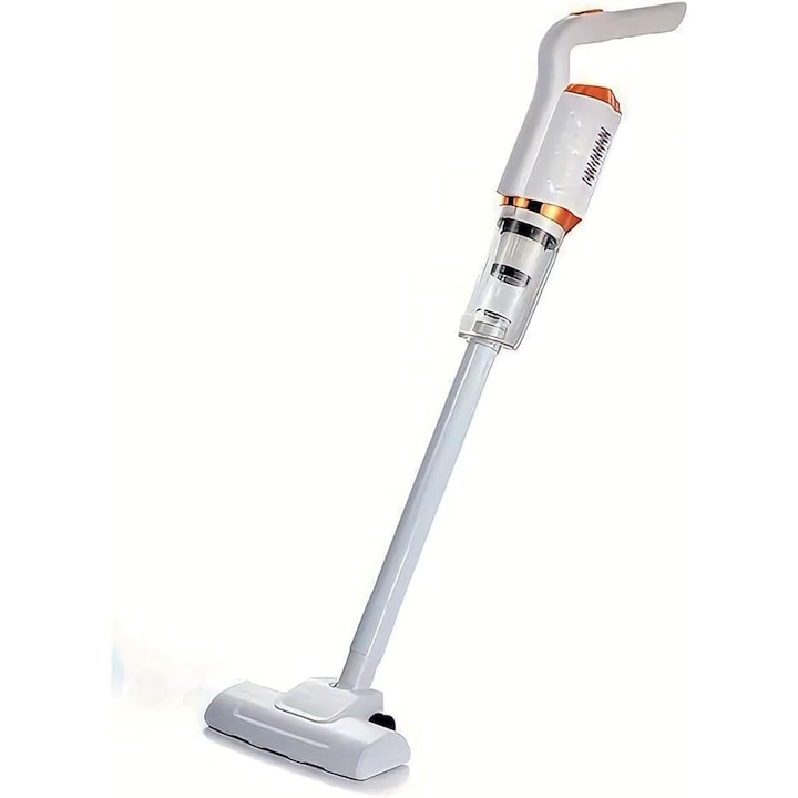 3 az 1-ben porszívó, 4 cserélhető fejjel, 120 W, Beépített szűrők, Kompakt, Állítható, Könnyen tárolható, Fehér, ABS