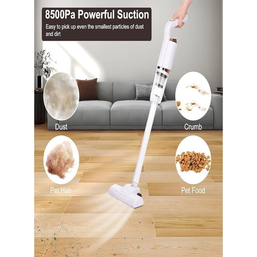 Aspirator 3 in 1, cu 4 capete interschimbabil, 120 W, Filtre incorporate, Compact, Reglabil, Usor de depozitat, Alb, ABS