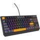 Механична клавиатура Gaming Genesis THOR 230, С кабел, Red OUTEMU Switch, Hot Swap, TKL Compact Carry-On Format, FULL Anti-Ghosting, Software, RGB LED подсветка за всеки клавиш, 1,6 м плетен кабел, 7 клав.а и 2 допълнит. мех. контакта, Grey Anchor