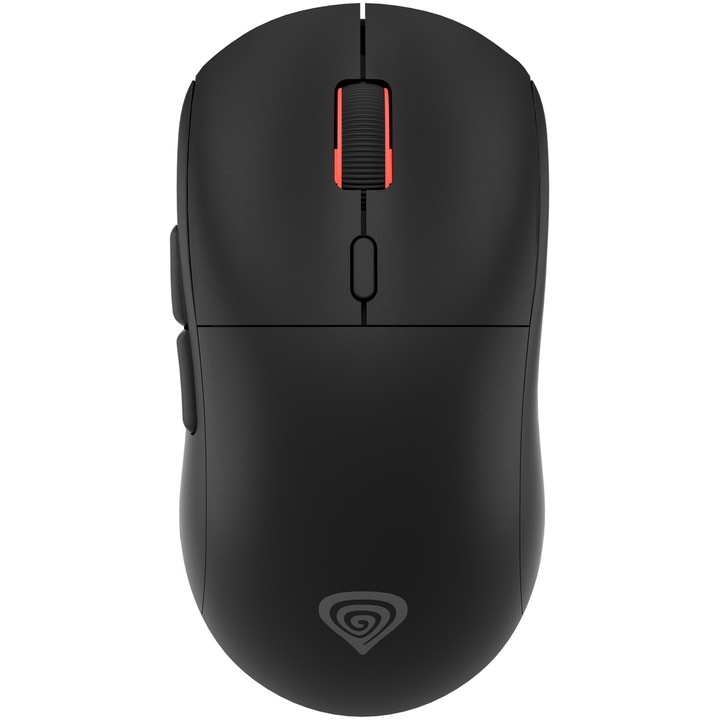 Genesis ZIRCON XIII vezeték nélküli gaming egér, 26.000 DPI, 1.0000Hz, 50G, PIXART PMW3395 érzékelő, HUANO kapcsolók, KAILH 4.0 és 8.0 @ 80M, szoftver, programozható gombok, 77 gr., USB-C újratölthető, fekete