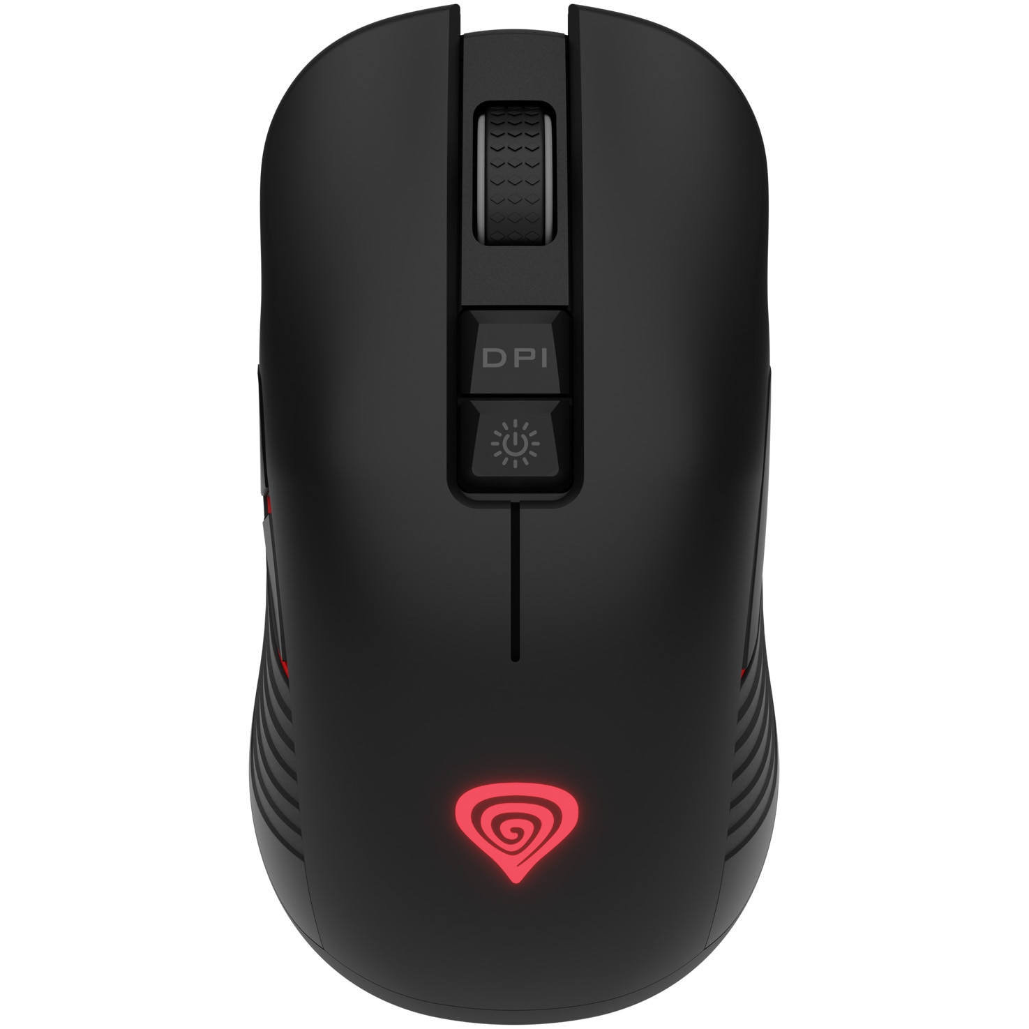 Mouse Gaming Wireless Genesis ZIRCON 330, 3.600 DPI, 250Hz, 30G, Senzor PIXART PAW3212, Switch-uri HUANO 5M, 95gr,Negru-Rosu