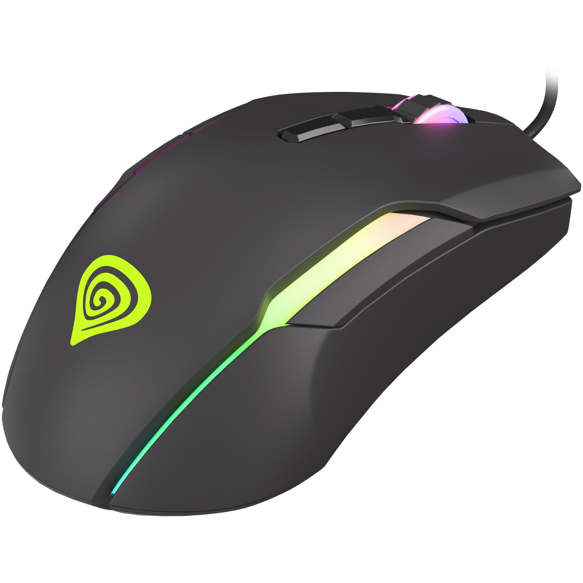Mouse Gaming cu fir Genesis XENON 220 G2, Silent Click, 12.800 DPI