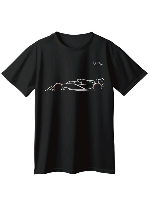 Tricou basic unisex, bumbac, Formula 1, negru