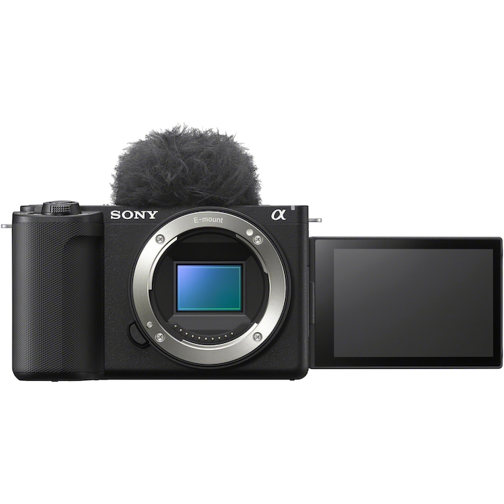 Фотоапарат Mirrorless Sony Alpha ZV-E10M2 Body, 26MP, APS-C, E-Mount, 4K 60p, ISO 100-32000, Черен
