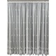 Perdea brodata de lux pe tesatura tip BAMBOO, culoare alba, cu rejansa, 500x245cm, din colectia Coroana reginei by Liz Line - PD0225