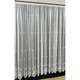 Perdea brodata de lux pe tesatura tip BAMBOO, culoare alba, cu rejansa, 500x245cm, din colectia Coroana reginei by Liz Line - PD0225