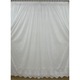 Perdea brodata de lux pe tesatura tip BAMBOO, culoare alba, cu rejansa, 500x245cm, din colectia Coroana reginei by Liz Line - PD0225