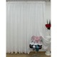 Perdea brodata de lux pe tesatura tip BAMBOO, culoare alba, cu rejansa, 500x245cm, din colectia Coroana reginei by Liz Line - PD0225
