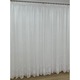 Perdea brodata de lux pe tesatura tip BAMBOO, culoare alba, cu rejansa, 500x245cm, din colectia Coroana reginei by Liz Line - PD0225