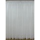 Perdea brodata de lux pe tesatura tip BAMBOO, culoare alba, cu rejansa, 500x245cm, din colectia Coroana reginei by Liz Line - PD0225