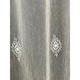 Perdea brodata de lux pe tesatura tip BAMBOO, culoare alba, cu rejansa, 500x245cm, din colectia Coroana reginei by Liz Line - PD0225