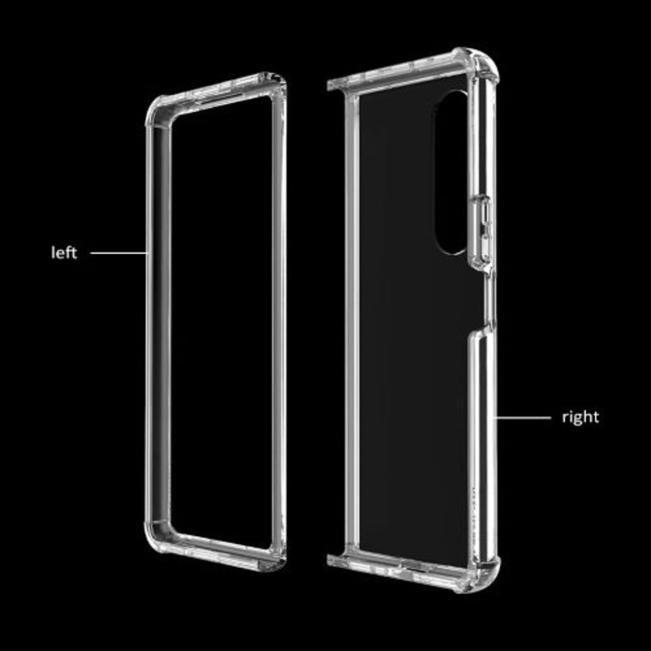Átlátszó ütésálló Telefontok, kompatibilis Samsung Z Fold 4-gyel