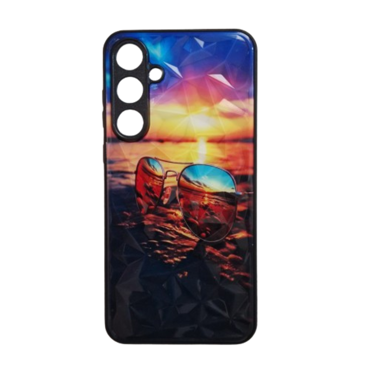 Husa 3D Hard compatibila cu Samsung Galaxy A55, Sun Design