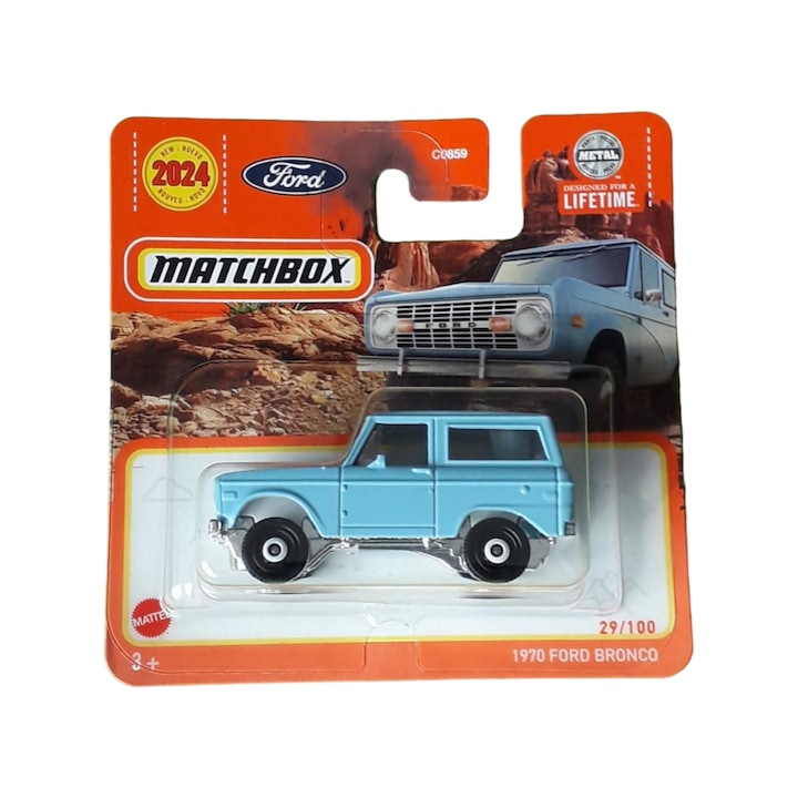 Matchbox Ford Bronco 1970, kék, 1:64