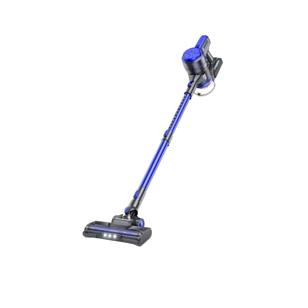 Aspirator fara fir EICOBOT A10, 6-in-1, cu putere de aspirare puternica 20Kpa, functionare autonoma timp de 30 de minute, iluminare cu LED, ideal pentru lemn de esenta tare, albastru