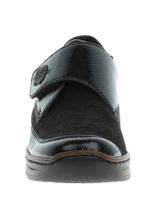 Дамски обувки, Rieker, Естествена кожа, Черни,,, Черен