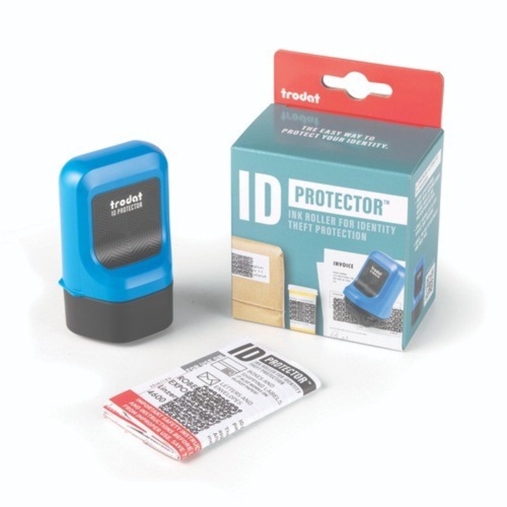 Rola cu tus, Trodat, ID Protector, Sustenabil, Ergonomica, Rezistenta la apa si UV, 78x48x108mm, Negru