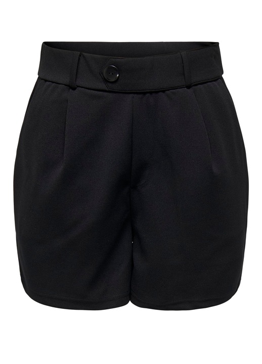 Bermuda magas derékkal, Csak, poliészter, fekete, Melange fekete